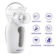 Naujos kartos begarsis ir belaidis inhaliatorius Inhaliatorius Herupa Smart Mesh belaidis | Mano Vaistinė Naujos kartos begarsis ir belaidis inhaliatorius Inhaliatorius Herupa Smart Mesh belaidis | Mano Vaistinė