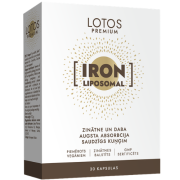 Geležis ir vitaminas B12 LOTOS PREMIUM LIPOSOMAL IRON, 30 kaps. | Mano Vaistinė