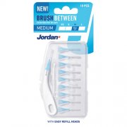 Brushes for interdental brushes Jordan Clinic Interdental Brushes, M, 0.6 mm, N10 | Mano Vaistinė Brushes for interdental brushes Jordan Clinic Interdental Brushes, M, 0.6 mm, N10 | Mano Vaistinė