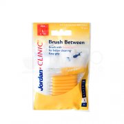 Interdental brushes Jordan Clinic Interdental Brushes, L, 0.7 mm, N10 (Yellow) | Mano Vaistinė Interdental brushes Jordan Clinic Interdental Brushes, L, 0.7 mm, N10 (Yellow) | Mano Vaistinė