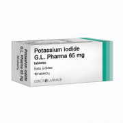 Potassium iodide G.L. Pharma 65mg tabletės N10 | Mano Vaistinė Potassium iodide G.L. Pharma 65mg tabletės N10 | Mano Vaistinė