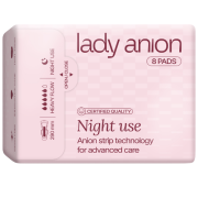 Higieniniai paketai Naktiniai higieniniai paketai LADY ANION, 290 mm, 8 vnt. | Mano Vaistinė