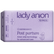 Paketai po gimdymo su anijonų juostele LADY ANION, 340 mm, 10 vnt. | Mano Vaistinė