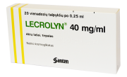 Vaistas akims nuo alergijos Lecrolyn 40 mg/ml 0.25 ml akių lašai, N20 | Mano Vaistinė Vaistas akims nuo alergijos Lecrolyn 40 mg/ml 0.25 ml akių lašai, N20 | Mano Vaistinė