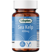 Padeda palaikyti normalią skydliaukės hormonų gamybą ir skydliaukės funkciją Jodas iš rusvųjų jūrų dumblių LIFEPLAN SEA KELP 400 mg, 60  | Mano Vaistinė