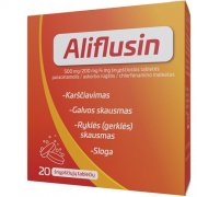 Aliflusin 500mg/200mg/4mg šnypščiosios tabletės N20 | Mano Vaistinė Aliflusin 500mg/200mg/4mg šnypščiosios tabletės N20 | Mano Vaistinė