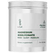 Magnio bisglicinatas L CELL, 45 g | Mano Vaistinė