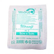 Tvarstis, marlė Medrull servetėlės Ultrasoft, neaustinės, 5 x 5 cm, N2 | Mano Vaistinė Tvarstis, marlė Medrull servetėlės Ultrasoft, neaustinės, 5 x 5 cm, N2 | Mano Vaistinė