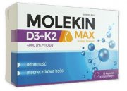 Molekin MAX D3+K2, 4000 IU kapsulės N75 | Mano Vaistinė Molekin MAX D3+K2, 4000 IU kapsulės N75 | Mano Vaistinė
