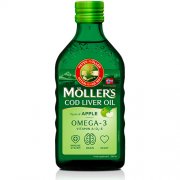 Širdies veiklai, smegenų funkcijai, regėjimui, imunitetui Obuolių skonio žuvų taukai MOLLER'S, 250 ml | Mano Vaistinė Širdies veiklai, smegenų funkcijai, regėjimui, imunitetui Obuolių skonio žuvų taukai MOLLER'S, 250 ml | Mano Vaistinė