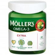 Širdžiai, smegenų veiklai Žuvų taukai MOLLER'S OMEGA-3 EXTRA, 60 kaps. | Mano Vaistinė Širdžiai, smegenų veiklai Žuvų taukai MOLLER'S OMEGA-3 EXTRA, 60 kaps. | Mano Vaistinė