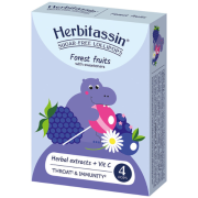 Peršalimo simptomams Pastilės miško uogų skonio HERBITASSIN, 4 vnt. | Mano Vaistinė
