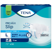 Idealiai tinka sunkiai judantiems arba lovoje gulintiems asmenims Sauskelnės suaugusiems TENA SLIP PLUS, L dydis, 30 vnt. | Mano Vaistinė