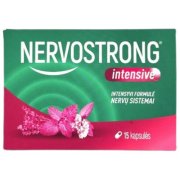Augalų ekstraktų ir vitaminų kompleksas Nervų sistemai NERVOSTRONG INTENSIVE, 15 kaps. | Mano Vaistinė