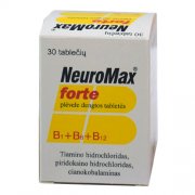 Maisto papildas nervų sistemai NeuroMax forte tabletės, N30 | Mano Vaistinė Maisto papildas nervų sistemai NeuroMax forte tabletės, N30 | Mano Vaistinė