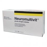 Nervų sistemą veikiantis vaistas Neuromultivit plėvele dengtos tabletės, N100 | Mano Vaistinė Nervų sistemą veikiantis vaistas Neuromultivit plėvele dengtos tabletės, N100 | Mano Vaistinė