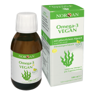 Jūros dumblių augalinis aliejus Citrinų skonio aliejus NORSAN OMEGA-3 VEGAN, 100 ml | Mano Vaistinė Jūros dumblių augalinis aliejus Citrinų skonio aliejus NORSAN OMEGA-3 VEGAN, 100 ml | Mano Vaistinė