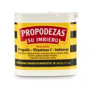 Propolis (bičių pikis) su vitaminu C ir augaliniais ekstraktais Gerklei ir imunitetui PROPODEZAS su imbieru, 50 tab. | Mano Vaistinė Propolis (bičių pikis) su vitaminu C ir augaliniais ekstraktais Gerklei ir imunitetui PROPODEZAS su imbieru, 50 tab. | Mano Vaistinė