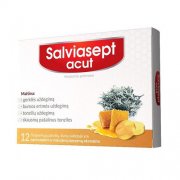 Pastilės su medumi SALVIASEPT ACUT, 12 vnt. | Mano Vaistinė Pastilės su medumi SALVIASEPT ACUT, 12 vnt. | Mano Vaistinė