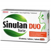 Kvėpavimo takams ir imunitetui SINULAN FORTE DUO, 15 tab. | Mano Vaistinė Kvėpavimo takams ir imunitetui SINULAN FORTE DUO, 15 tab. | Mano Vaistinė
