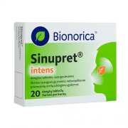 Vaistai nuo kosulio ir peršalimo Sinupret intens 160 mg tabletės suaugusiems, N20 | Mano Vaistinė Vaistai nuo kosulio ir peršalimo Sinupret intens 160 mg tabletės suaugusiems, N20 | Mano Vaistinė