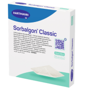 Tvarstis žaizdoms Kalcio alginato tvarstis SORBALGON CLASSIC 10x10 cm 10 vnt. | Mano Vaistinė