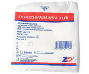 Marlinės servetėlės Sterilios marlinės servetėlės, 10 x 10 cm, 8 sluoksnių, N5  | Mano Vaistinė