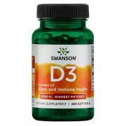 Vitaminas D3 SWANSON, 5000 TV, 250 kapsulių | Mano Vaistinė Vitaminas D3 SWANSON, 5000 TV, 250 kapsulių | Mano Vaistinė