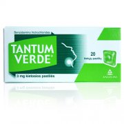 Vaistas nuo gerklės skausmo Tantum Verde 3 mg pastilės, N20 | Mano Vaistinė Vaistas nuo gerklės skausmo Tantum Verde 3 mg pastilės, N20 | Mano Vaistinė