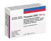 Vaistas trombams mažinti Nuo trombų susidarymo THROMBO ASS  100 mg, 100 tab.  | Mano Vaistinė