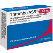 Vaistas trombams mažinti Nuo trombų susidarymo THROMBO ASS  100 mg, 100 tab.  | Mano Vaistinė