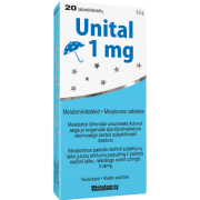 Melatonino tabletės Miegui UNITAL 1 mg, 20 tablečių | Mano Vaistinė