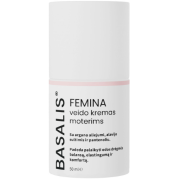 Nepalieka riebalinės plevelės, nekemša porų ir nedirgina odos Drėkinamasis veido kremas su argano aliejumi BASALIS FEMINA, 50 ml | Mano Vaistinė