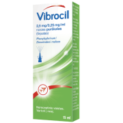 Vibrocil nosies purškalas 15ml | Mano Vaistinė