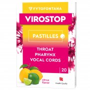 Apsauginis barjeras nuo virusų Nuo virusų citrinų skonio FYTOFONTANA VIROSTOP, 20 pastilių  | Mano Vaistinė Apsauginis barjeras nuo virusų Nuo virusų citrinų skonio FYTOFONTANA VIROSTOP, 20 pastilių  | Mano Vaistinė