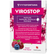 Apsauginis barjeras nuo virusų Nuo virusų miško uogų skonio FYTOFONTANA VIROSTOP, 20 pastilių | Mano Vaistinė