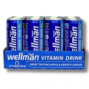 Be dirbtinių stimuliantų, subalansuotas vyrams Vitaminų gėrimas energijai WELLMAN, 12 vnt. po 250 ml | Mano Vaistinė Be dirbtinių stimuliantų, subalansuotas vyrams Vitaminų gėrimas energijai WELLMAN, 12 vnt. po 250 ml | Mano Vaistinė