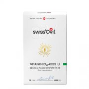 Kaulų, dantų ir raumenų funkcijai Vitaminas D3 SWISSOVIT 4000IU, 30 kapsulių | Mano Vaistinė Kaulų, dantų ir raumenų funkcijai Vitaminas D3 SWISSOVIT 4000IU, 30 kapsulių | Mano Vaistinė