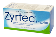 Vaistai Zyrtec 1 mg / ml geriamasis tirpalas | Mano Vaistinė Vaistai Zyrtec 1 mg / ml geriamasis tirpalas | Mano Vaistinė