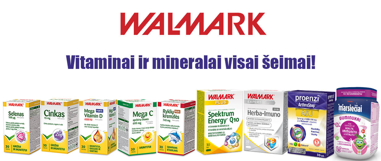 Akcija Walmark maisto papildų produktų linijai - 30 % geresnė kaina