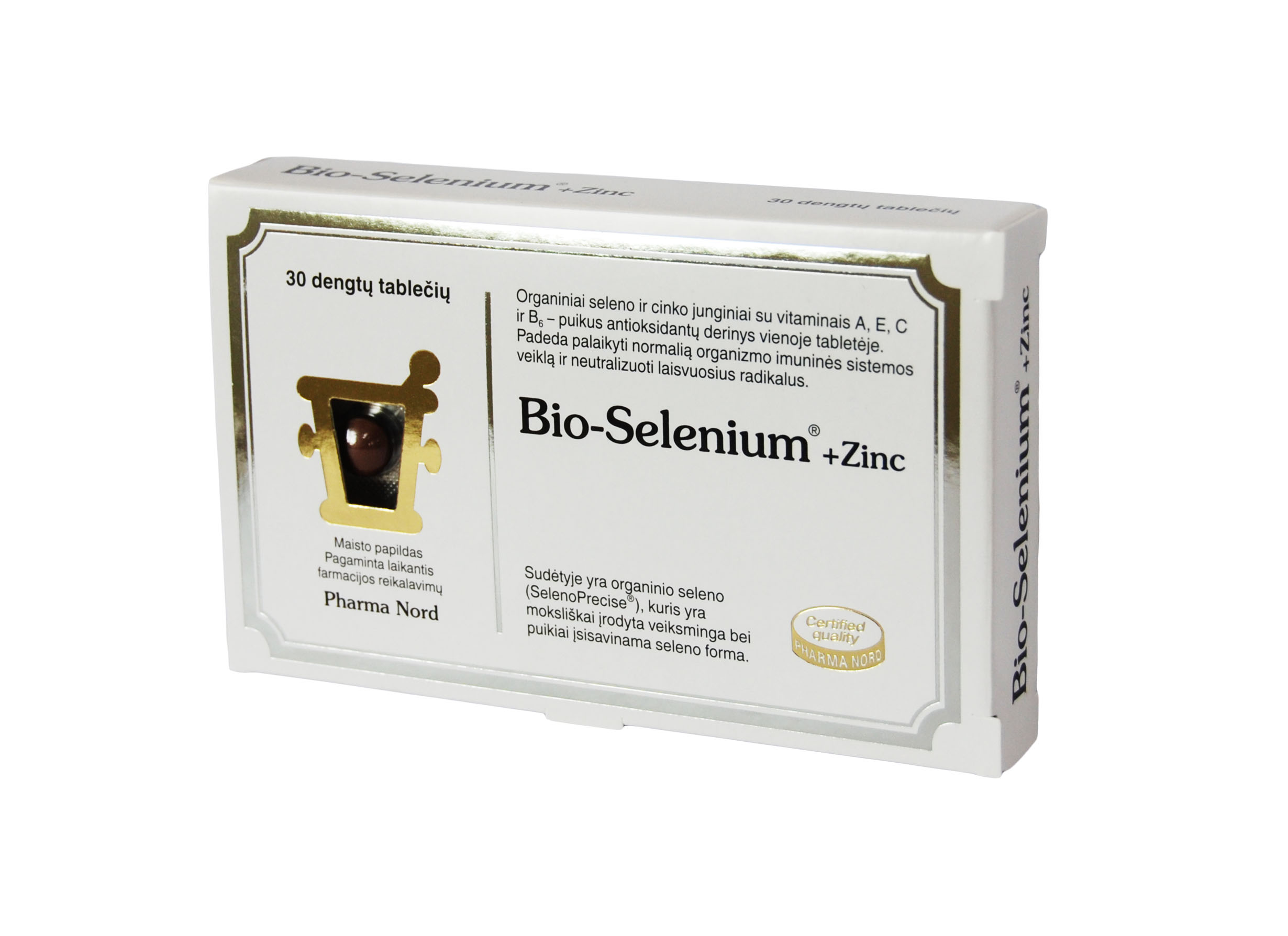 BioSelenium + Zinc glaistytos tabletės, N30
