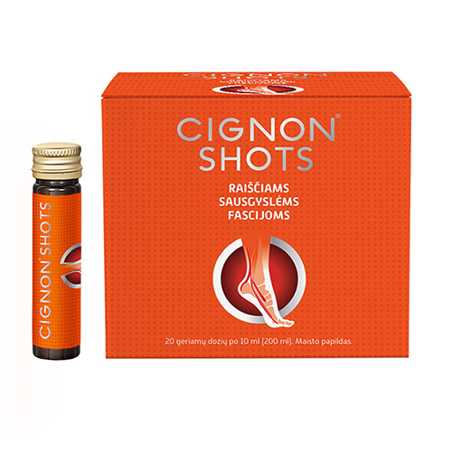 Cignon Shots 10 ml, 20 buteliukų | Internetinėje “MANO vaistinėje”