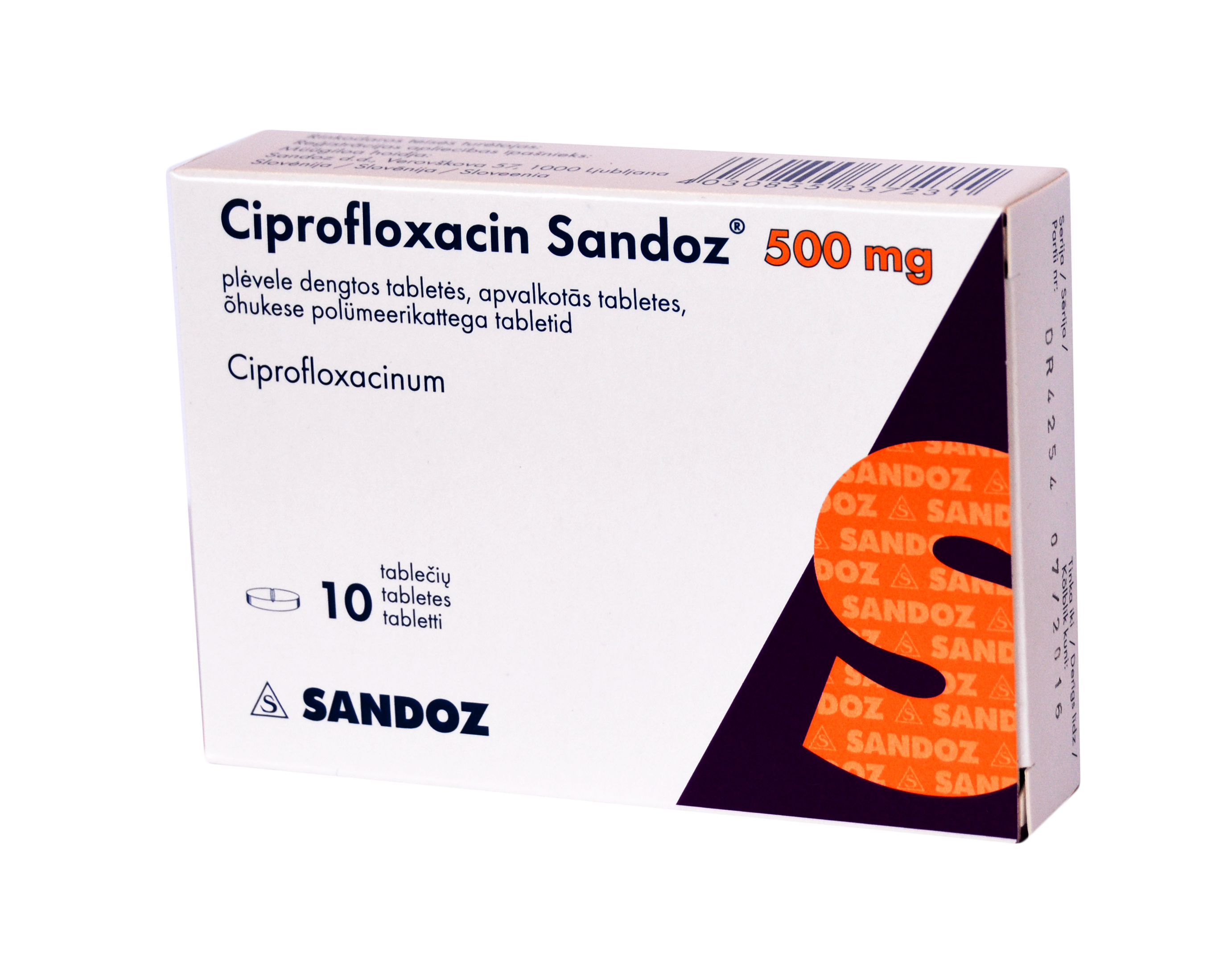sore throat with ciprofloxacin
