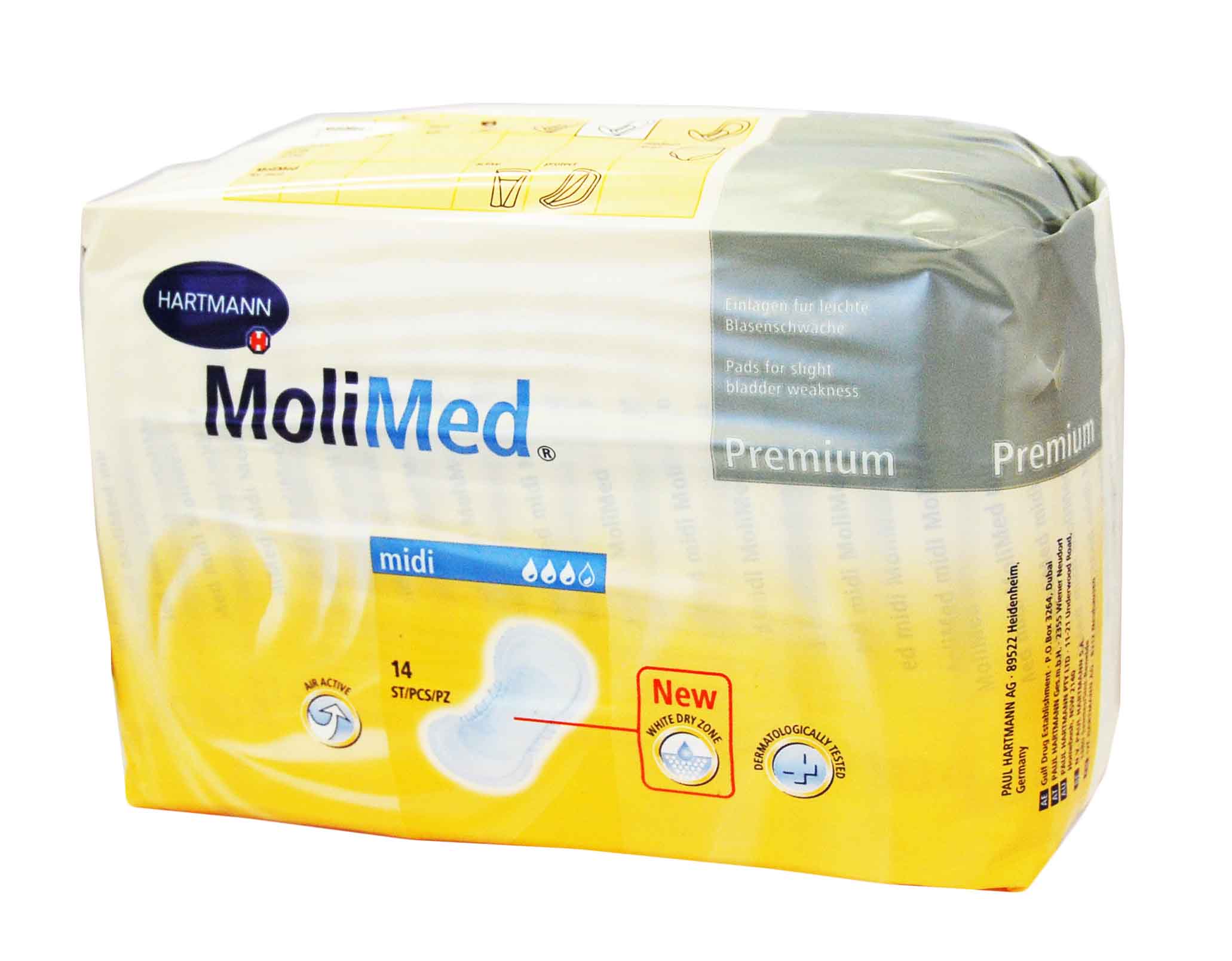 Hartmann Molimed Premium Midi įklotai, N14