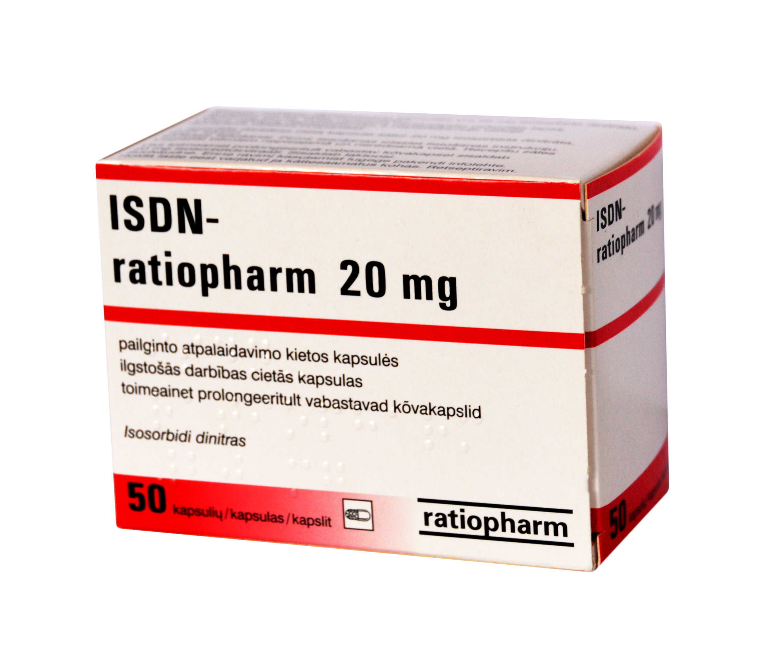 ISDN-RPH 20mg kapsulės N50