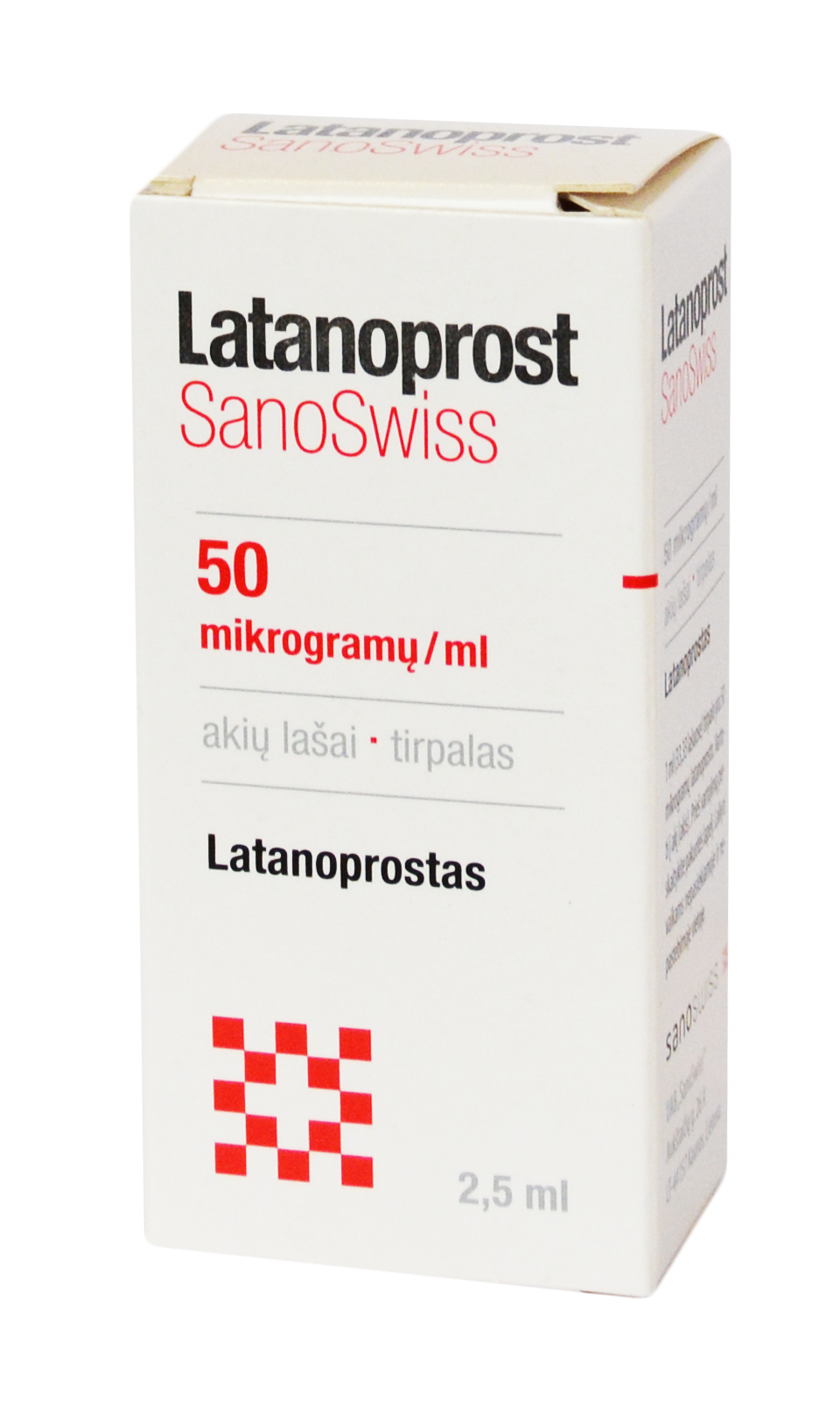 Latanoprost SanoSwiss 50mcg/ml gtt.2.5ml N1 | Internetinėje “MANO ...