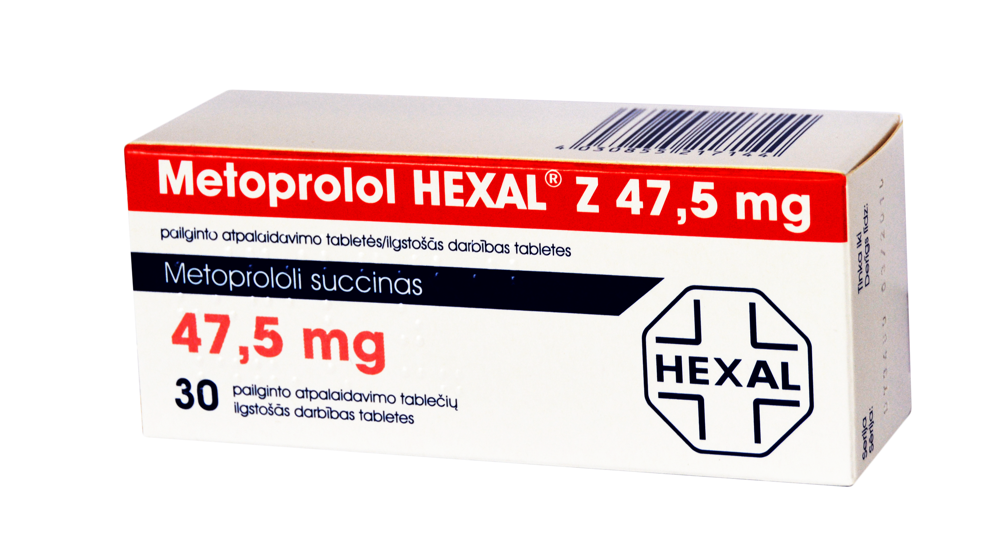 METOPROLOL STADA, 50 mg, tabletės, N | Gintarinė
