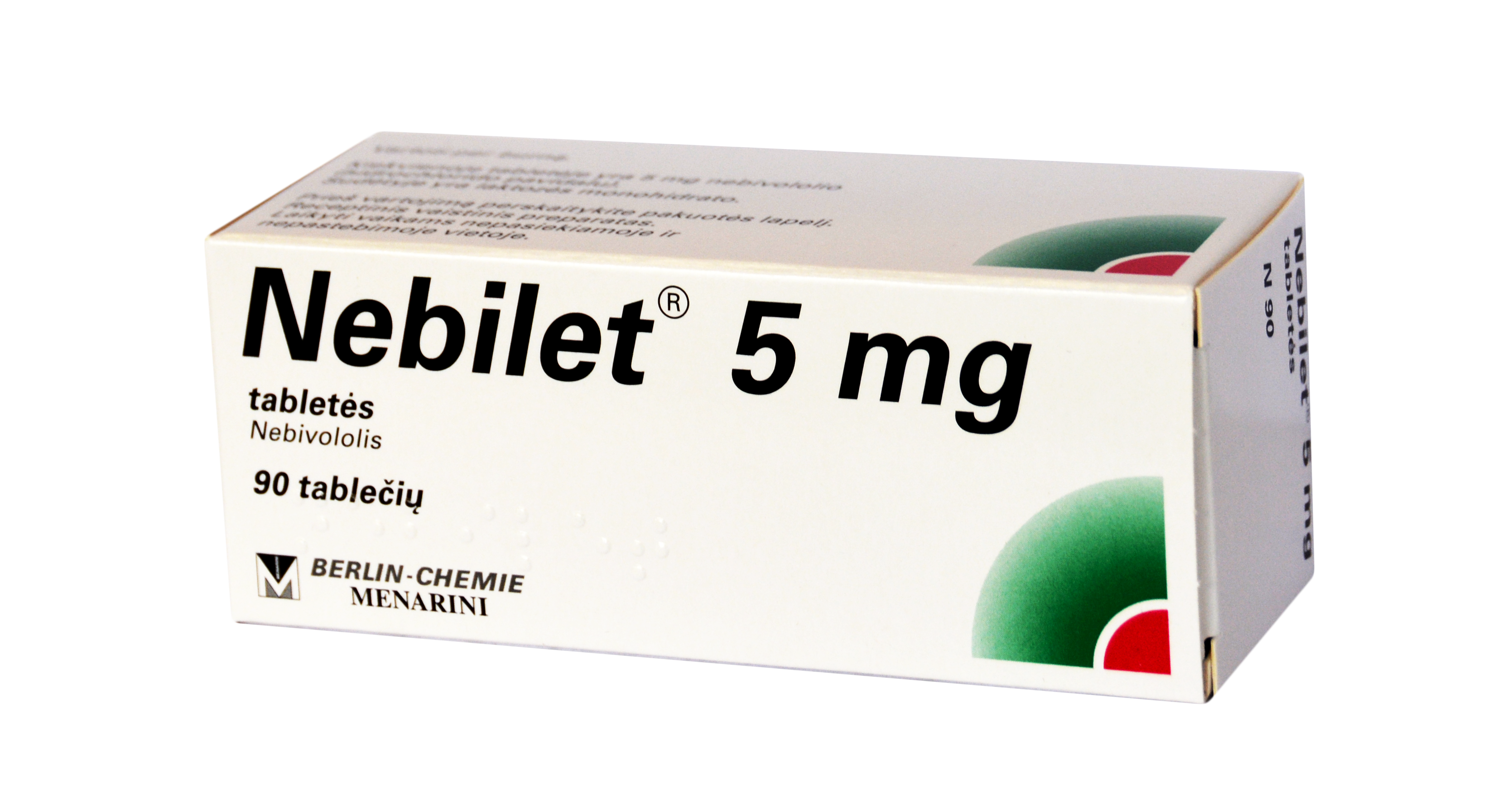 Nebilet 5mg Tabletės N90