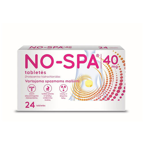 No-spa 40 mg tabletės,