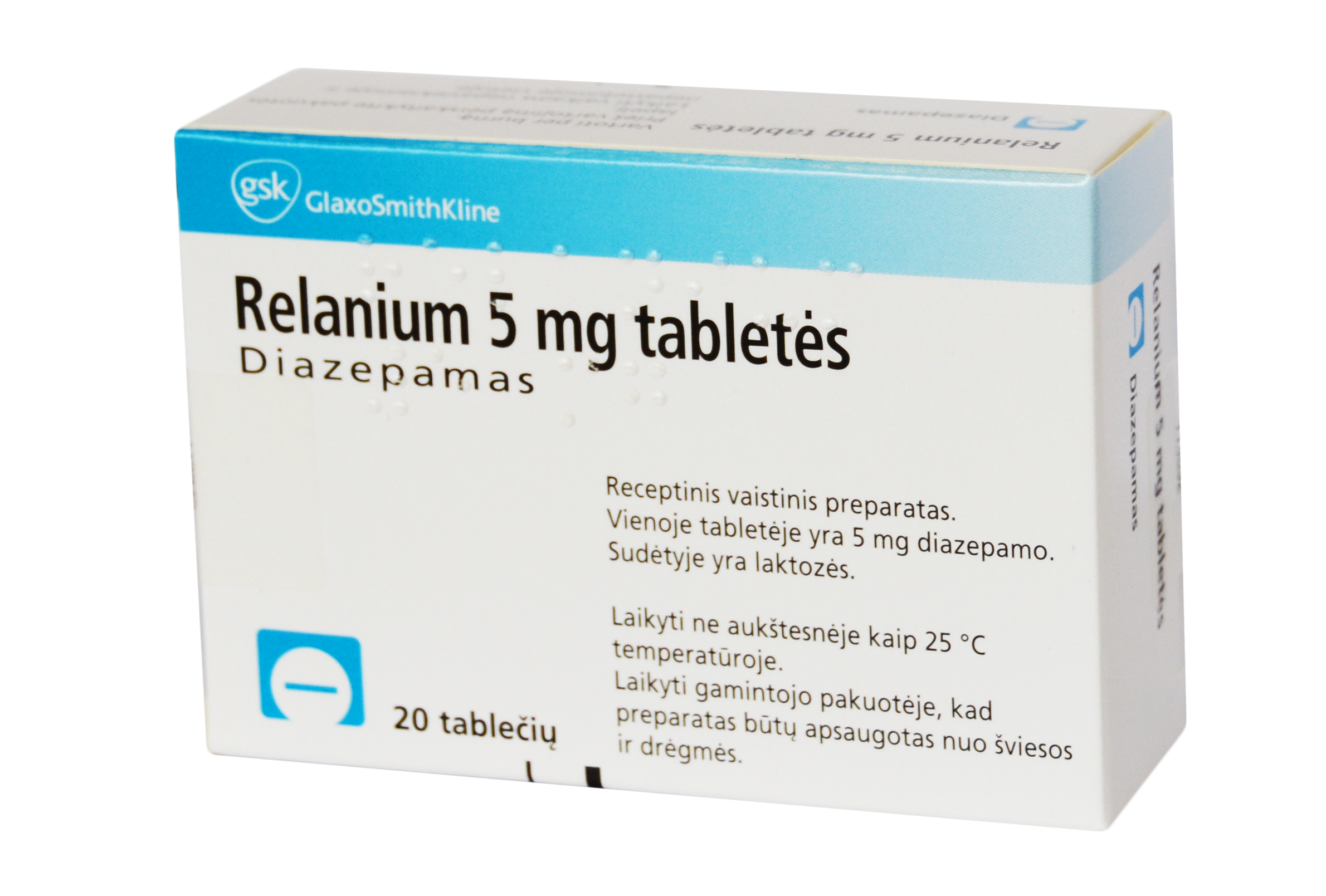 Relanium 5 mg tabletės, raminančios, N20 | Internetinėje “MANO vaistinėje”